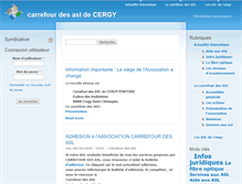 Tablet Screenshot of carrefourdesasl.fr